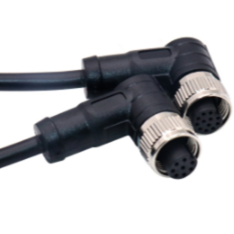 IP68 2-5 PIN prodloužení vodotěsnýnapájecí konektor M15 Samový ženský kabelový vodič Fiber Fast Connector